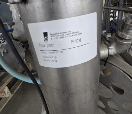 Vessel Airablo with recirculation pump