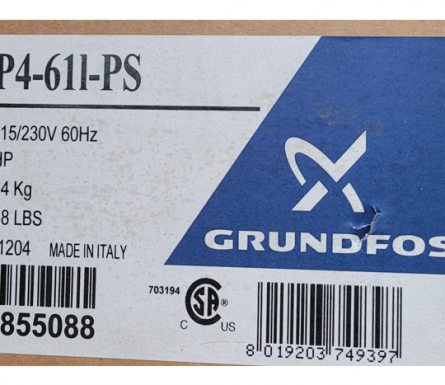 Grundfos pump 1HP JP4