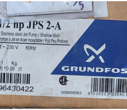 Grundfos pump JP5 2-A