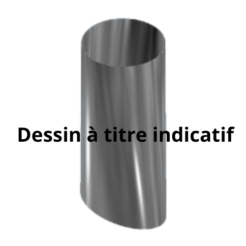 Tuyau de cheminée oval 20″